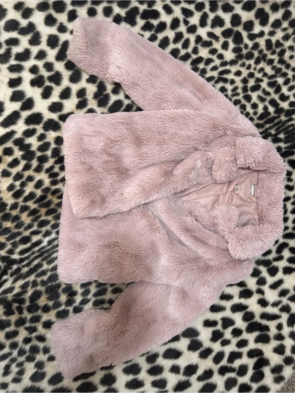 Women’s Plush Faux Fur Jacket - Blush Pink